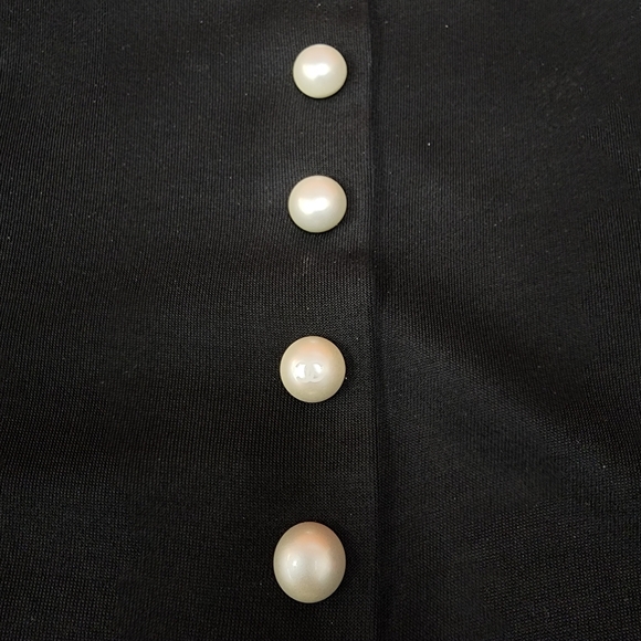 Chanel Pearl Button Up Silk Top - Picture 3 of 9